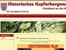 Tablet Screenshot of besucherbergwerk-fischbach.de